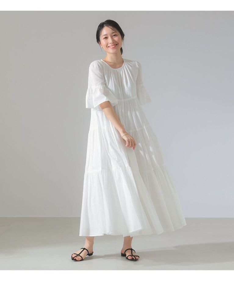 Demi-Luxe BEAMS 「MARIHA / 春のすずらん ソリッド ワンピース」|ワンピース|別注WHITE_CHALCEDONY