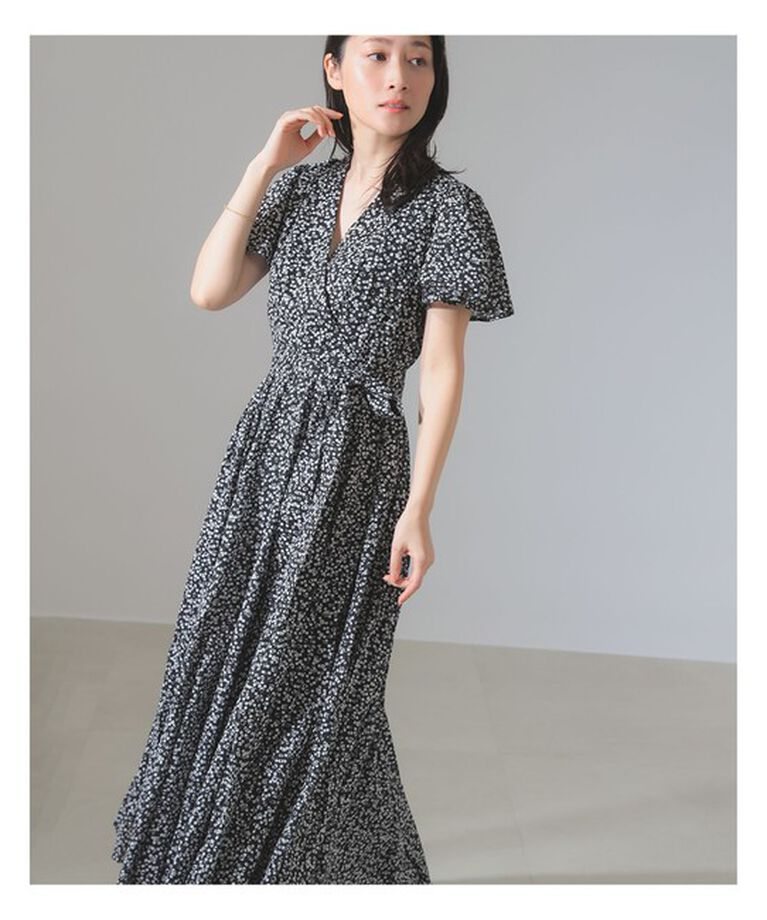 Demi-Luxe BEAMS 「MARIHA / マドモアゼル プリント ワンピース」|ワンピース|SPRING_BERRIES_BLACK