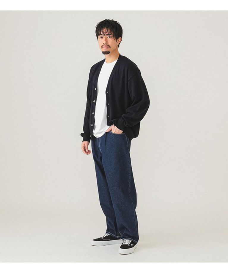 BEAMS「ワイド テーパード デニム」|デニム|