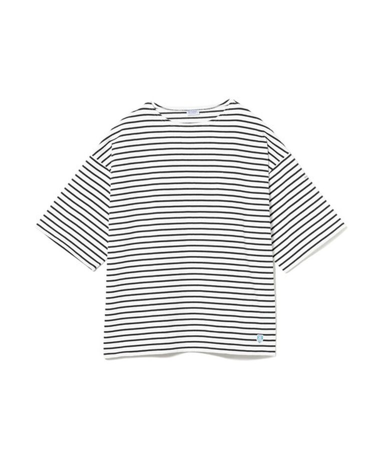 BEAMS「ORCIVAL / ワイドボディー ボートネック ショートスリーブ プルオーバー	」|Tシャツ・カットソー|