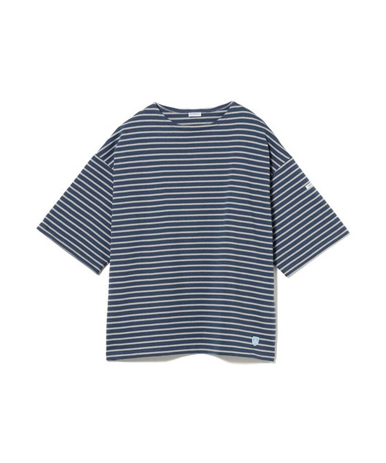 BEAMS「ORCIVAL / ワイドボディー ボートネック ショートスリーブ プルオーバー	」|Tシャツ・カットソー|