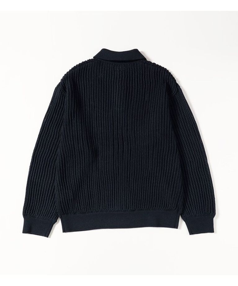 BEAMS「メッシュ ニット ポロシャツ」|ニット・セーター|