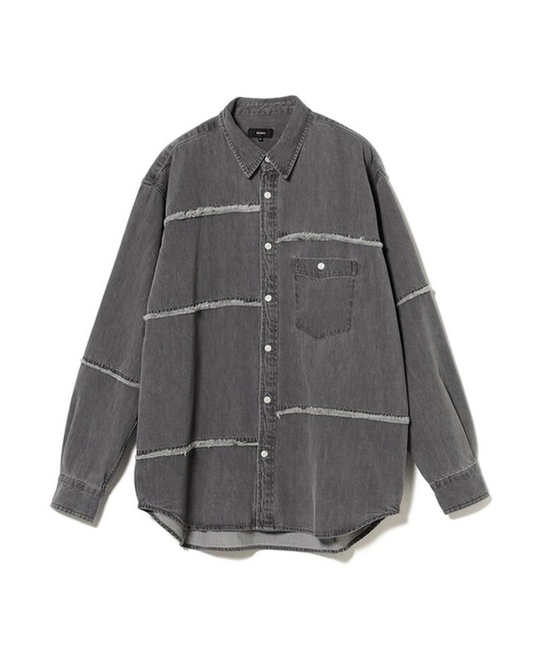 BEAMS「カットオフ デニムワークシャツ」|シャツ・ブラウス|