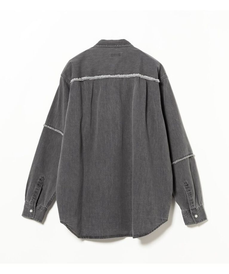 BEAMS「カットオフ デニムワークシャツ」|シャツ・ブラウス|