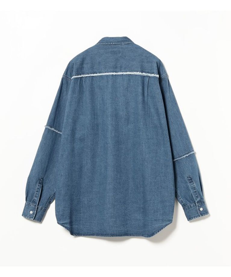 BEAMS「カットオフ デニムワークシャツ」|シャツ・ブラウス|