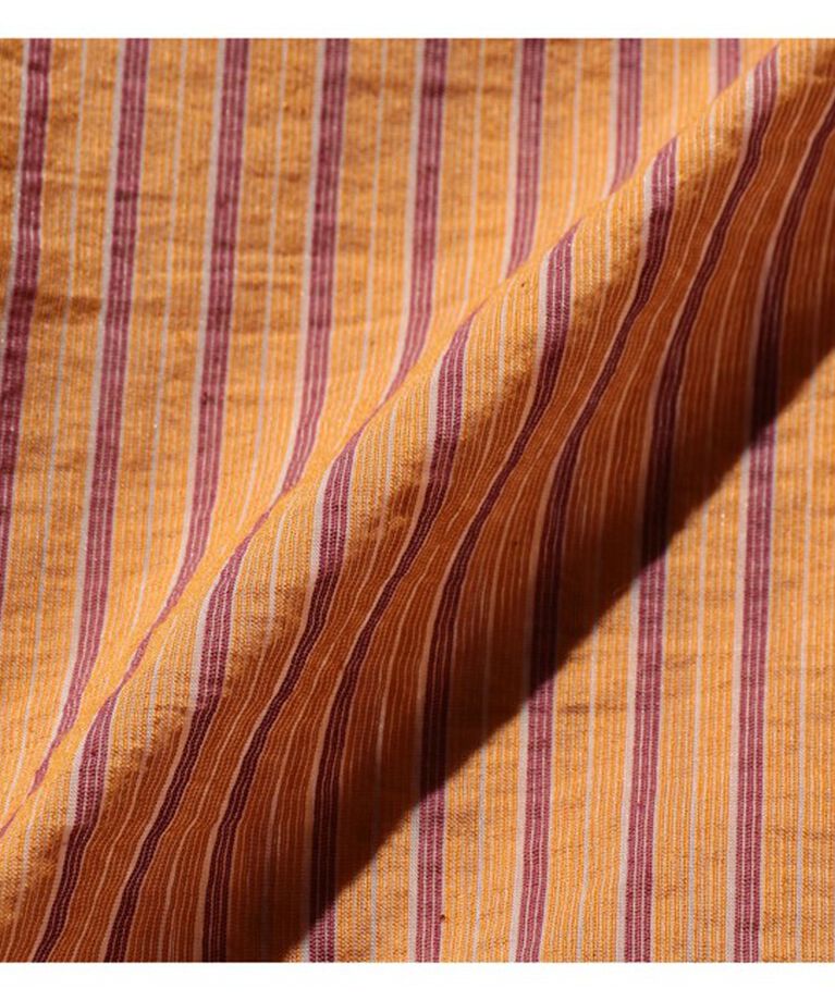 BEAMS「Open Collar Bumpy Stripe」|シャツ・ブラウス|