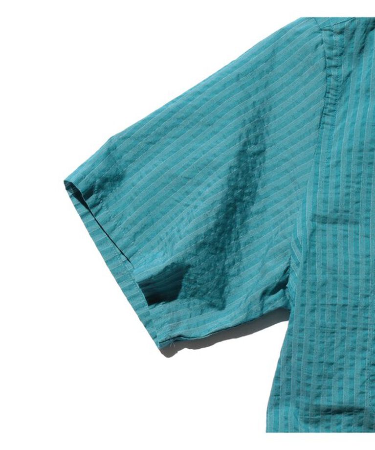 BEAMS「Open Collar Bumpy Stripe」|シャツ・ブラウス|