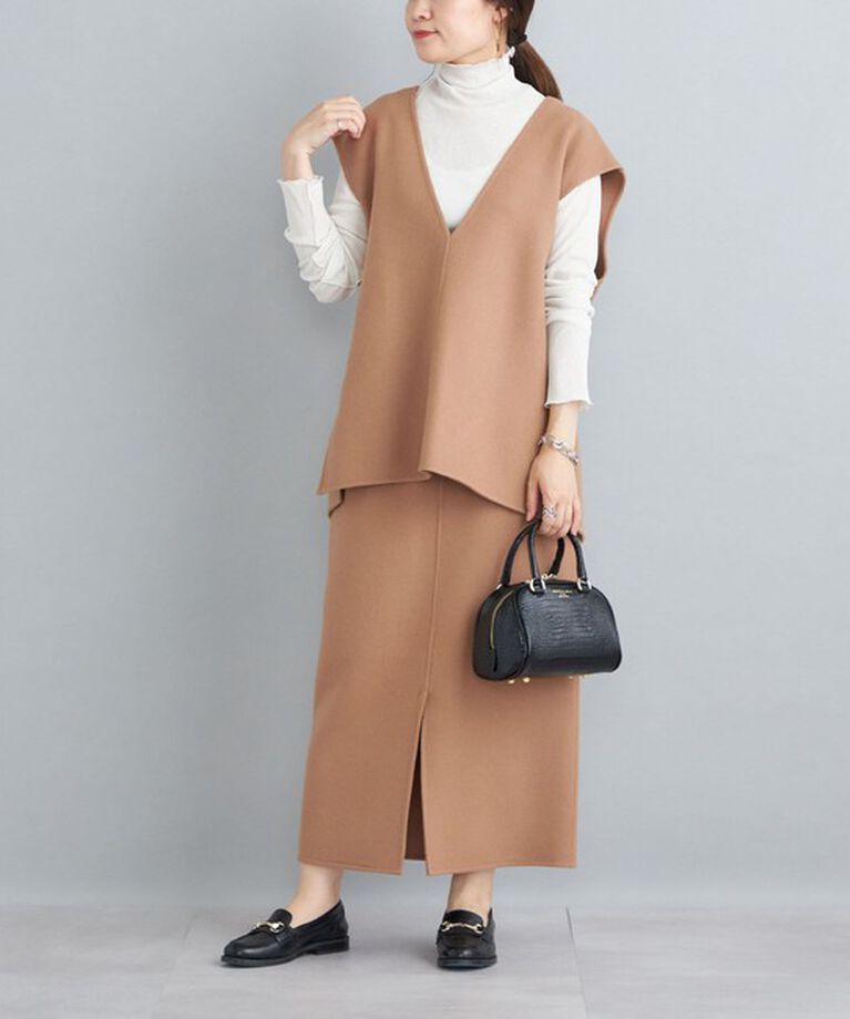 SHIPS for women「〈手洗い可能〉ドライタッチ リブ タートル」|Tシャツ・カットソー|