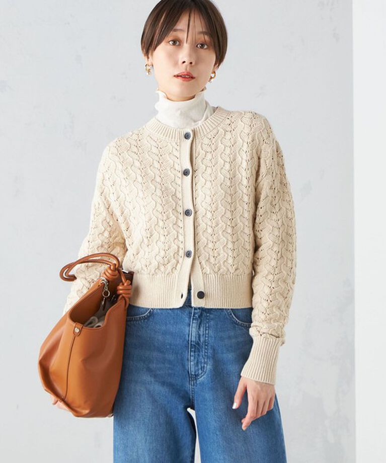 SHIPS for women「〈手洗い可能〉ドライタッチ リブ タートル」|Tシャツ・カットソー|