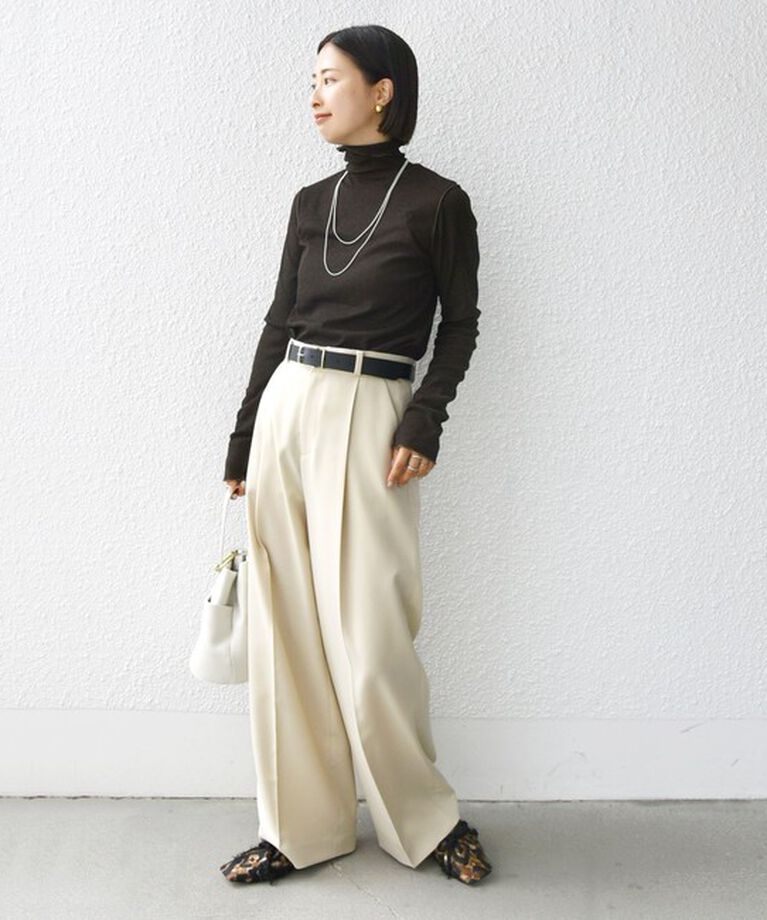 SHIPS for women「〈手洗い可能〉ドライタッチ リブ タートル」|Tシャツ・カットソー|