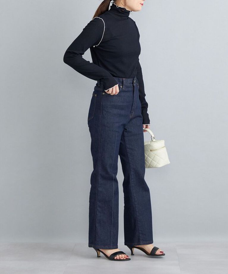 SHIPS for women「〈手洗い可能〉ドライタッチ リブ タートル」|Tシャツ・カットソー|