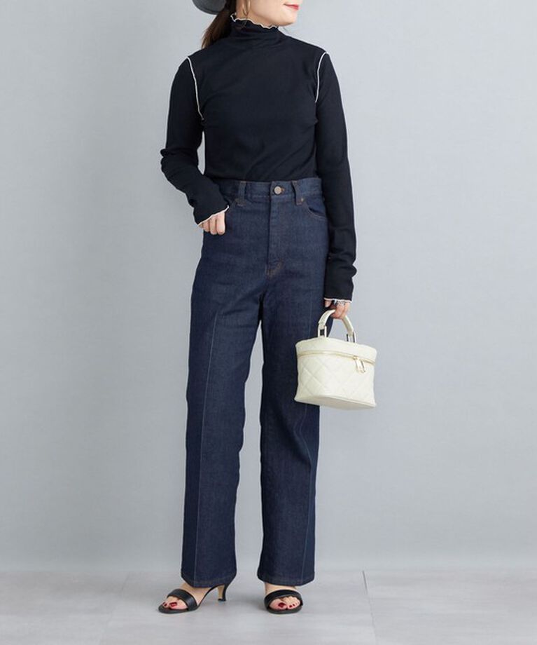 SHIPS for women「〈手洗い可能〉ドライタッチ リブ タートル」|Tシャツ・カットソー|