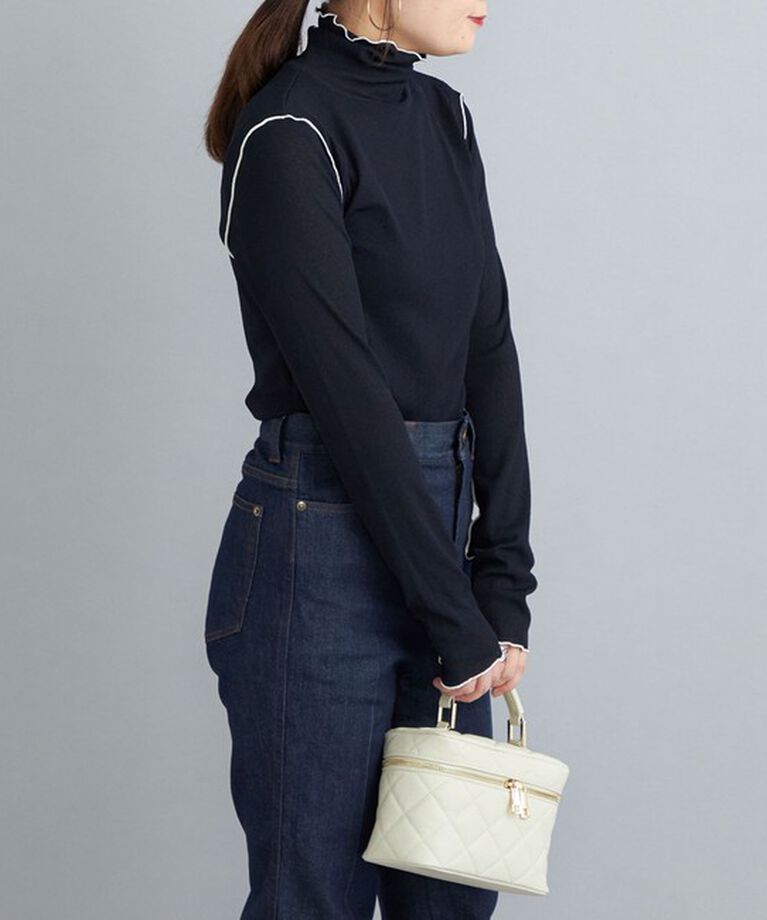 SHIPS for women「〈手洗い可能〉ドライタッチ リブ タートル」|Tシャツ・カットソー|