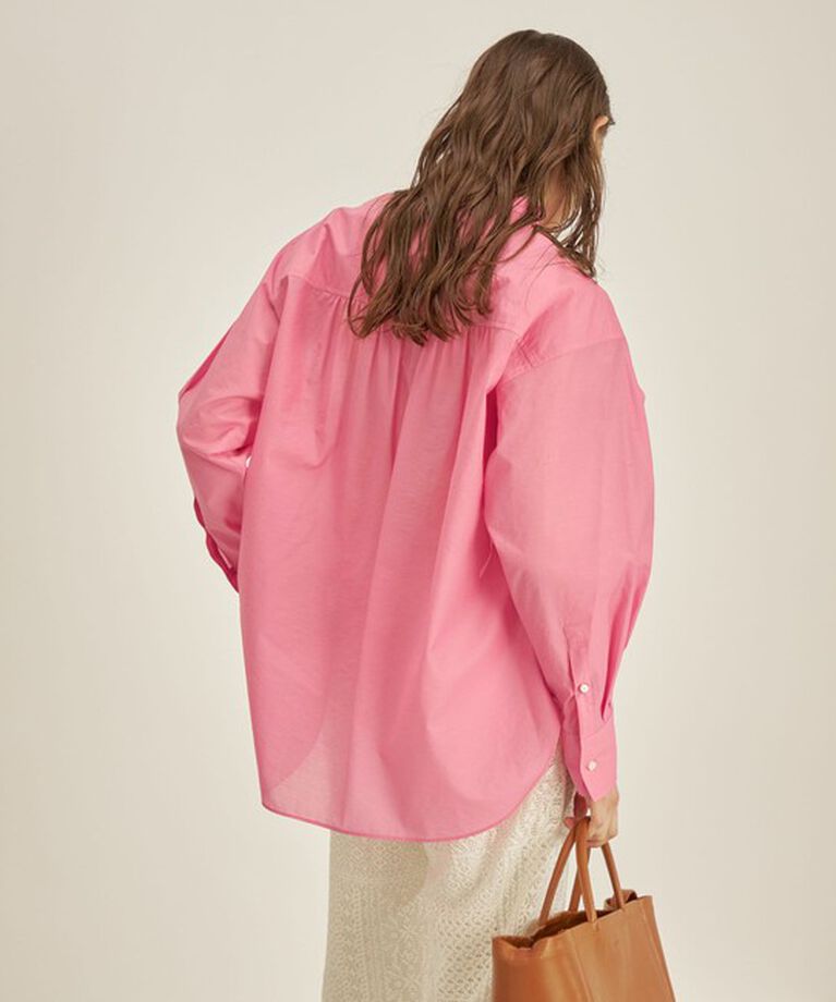 SHIPS for women「〈手洗い可能〉綿 ナイロン ワッシャー タフタ スタンドカラー シャツ ◇」|シャツ・ブラウス|