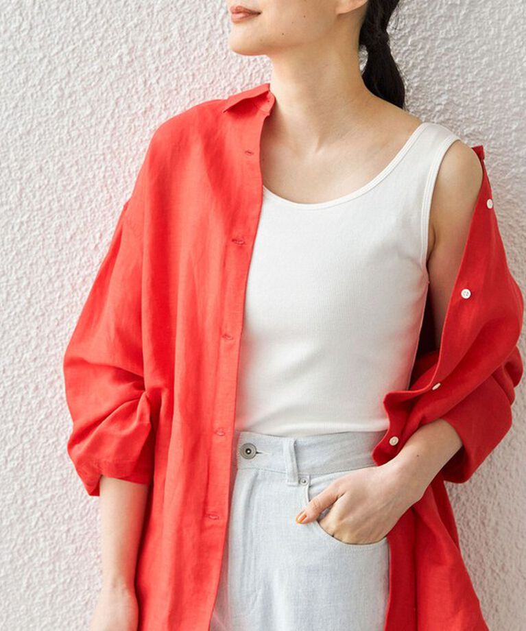 SHIPS for women「オーガニック コットン タンクトップ ◇」|タンクトップ|オフホワイト