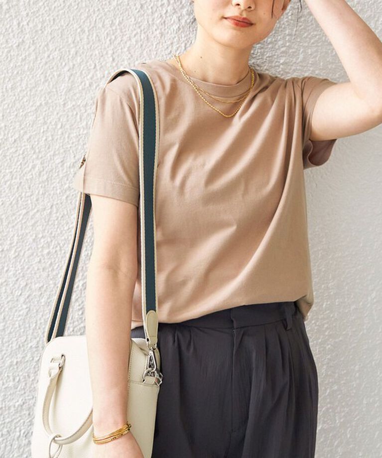SHIPS for women「オーガニック コットン TEE」|Tシャツ・カットソー|ベージュ