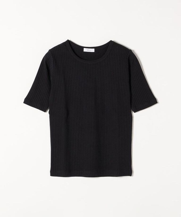 SHIPS any「SHIPS any:〈洗濯機可能〉テレコ リブ ハーフスリーブ TEE」|Tシャツ・カットソー|