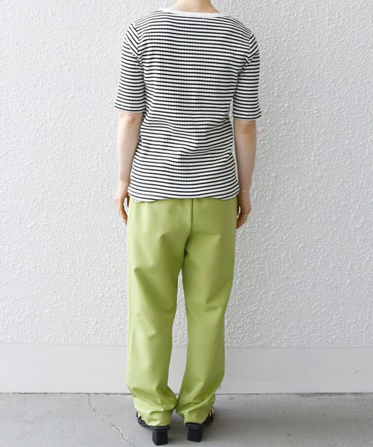 SHIPS any「SHIPS any:〈洗濯機可能〉テレコ リブ ハーフスリーブ TEE」|Tシャツ・カットソー|