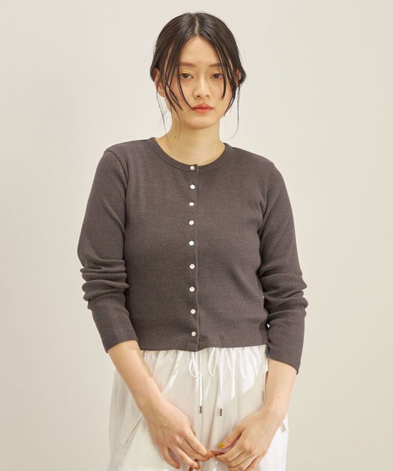 SHIPS for women「〈手洗い可能〉PLA ライト テレコ ショート カーディガン◇」|カーディガン|