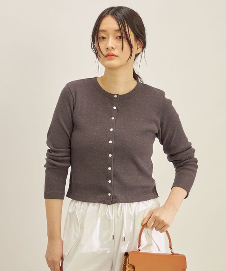 SHIPS for women「〈手洗い可能〉PLA ライト テレコ ショート カーディガン◇」|カーディガン|