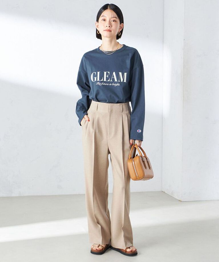 SHIPS for women「〈手洗い可能〉シャーク ツイード タック パンツ」|その他|