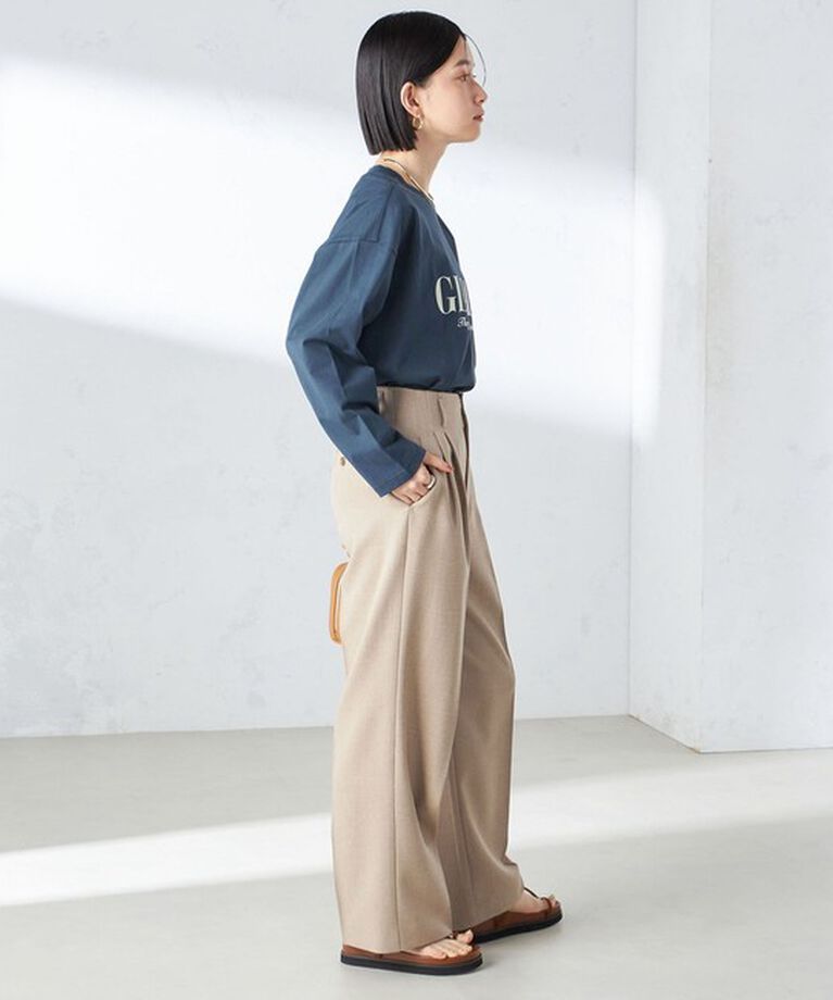 SHIPS for women「〈手洗い可能〉シャーク ツイード タック パンツ」|その他|