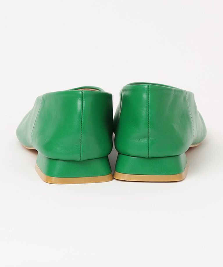 quaranciel「quaranciel: Vカット スクエア トゥ フラットシューズ」|パンプス|