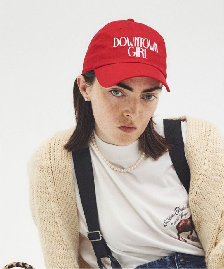 OUTDOOR PRODUCTS Usual Things「DOWNTOWN GIRL CAP」|キャップ・キャスケット|レッド