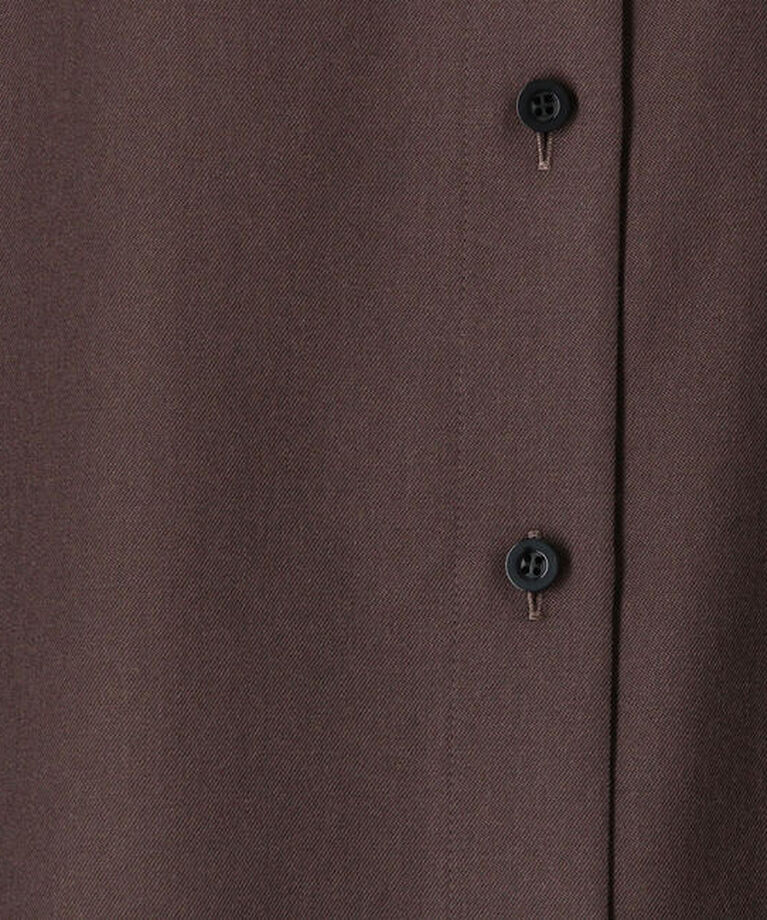 CABaN「CABaN ウールツイル ハイネックロングシャツ」|シャツ・ブラウス|