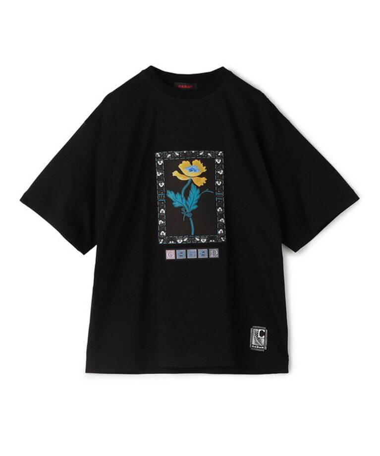 CABaN「CABaN スビンコットン IBIZA アートフレームTシャツ」|Tシャツ・カットソー|18 ブラック系