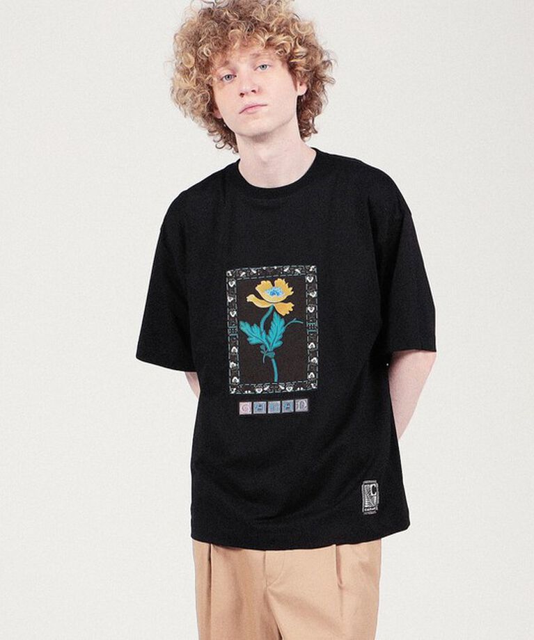 CABaN「CABaN スビンコットン IBIZA アートフレームTシャツ」|Tシャツ・カットソー|
