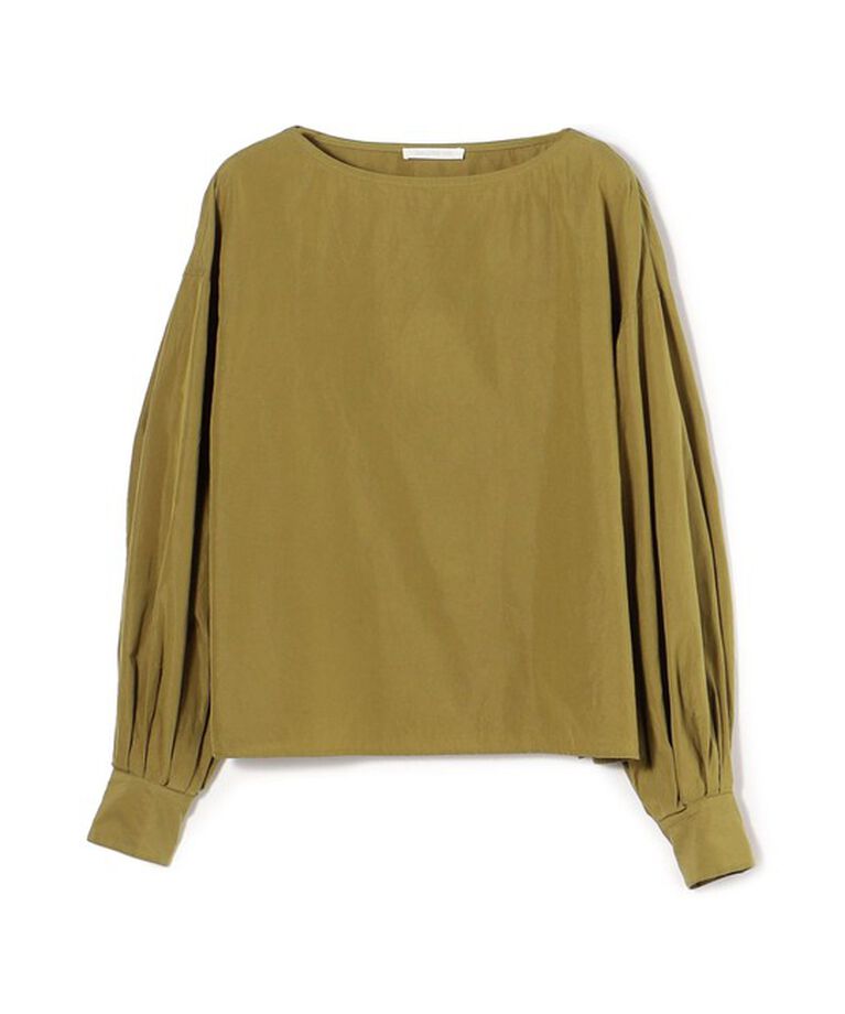 GALERIE VIE「コットンシルクウェザー ボートネックブラウス」|シャツ・ブラウス|55 カーキ