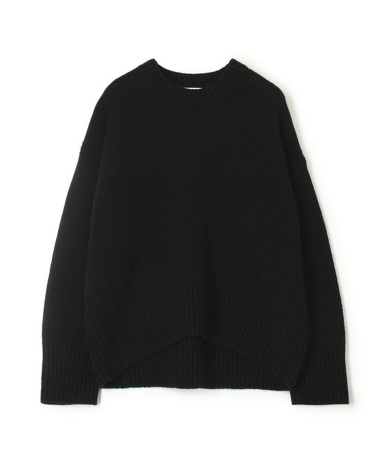 GALERIE VIE「ファインウール クルーネックプルオーバー」|ニット・セーター|19 ブラック