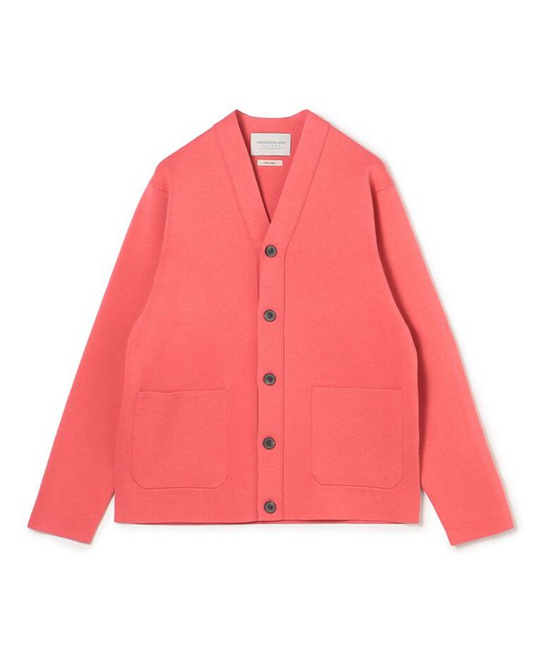 TOMORROWLAND MENS「TOMORROWLAND tricot コットンポリエステル Vネックカーディガン」|カーディガン|35 レッド