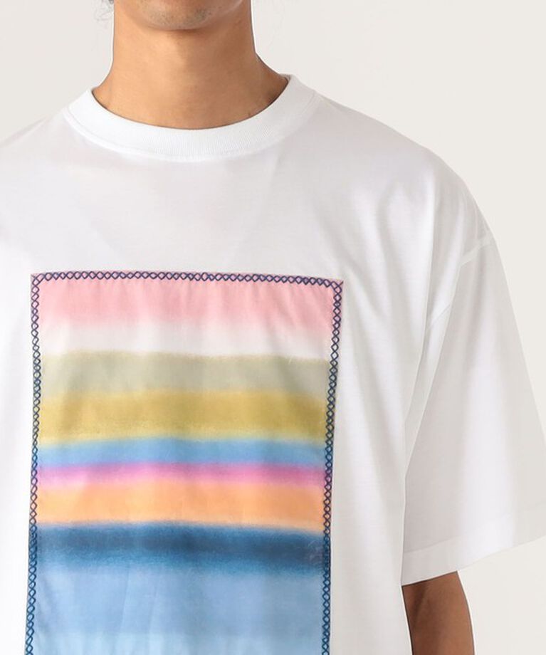 CABaN「CABaN スビンコットン グラデーションプリントTシャツ」|Tシャツ・カットソー|