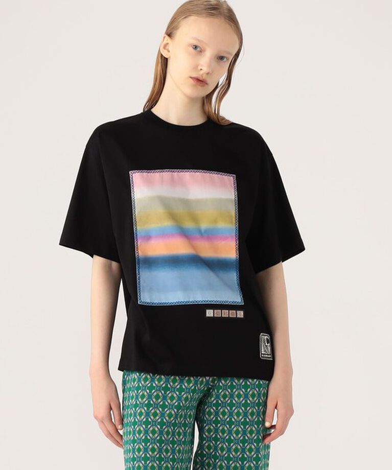 CABaN「CABaN スビンコットン グラデーションプリントTシャツ」|Tシャツ・カットソー|