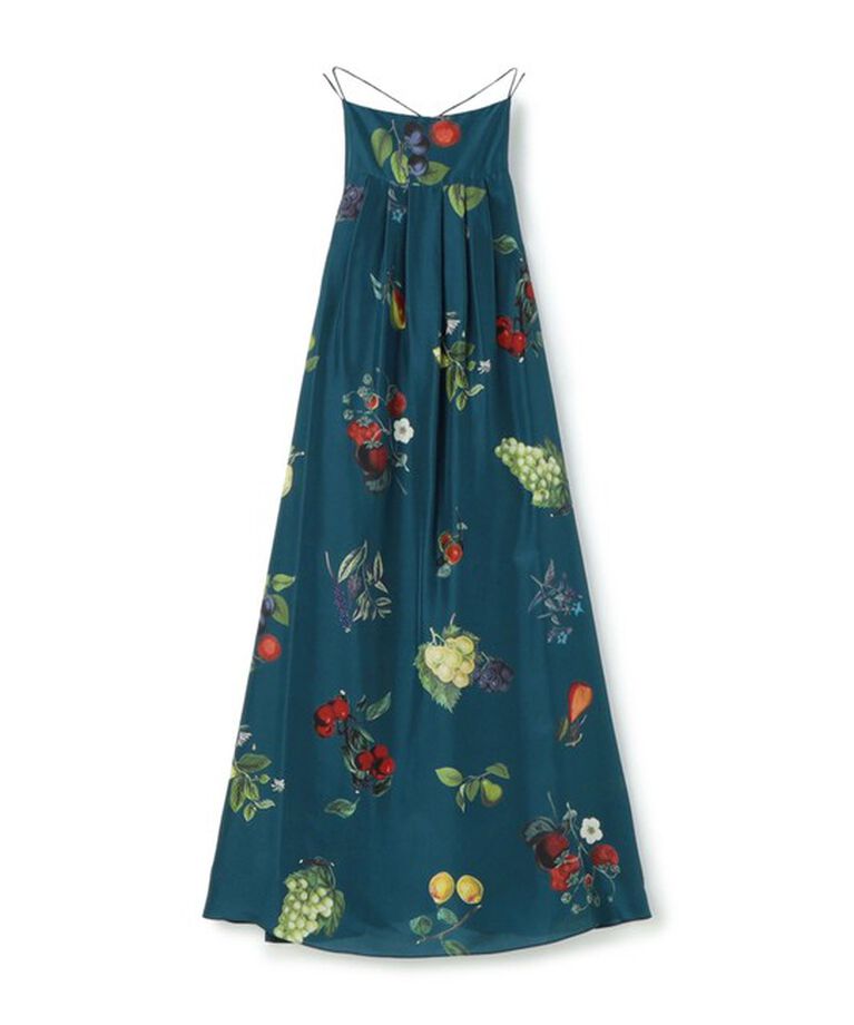 CABaN「CABaN シルク HARVEST ロングワンピース」|ワンピース|66 ブルー系