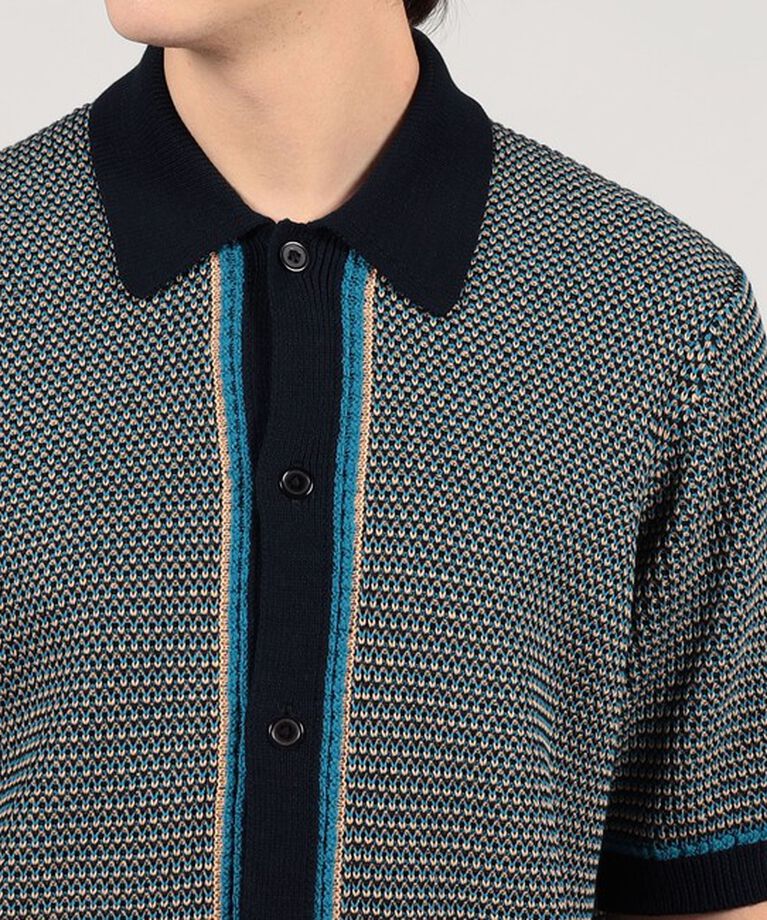 TOMORROWLAND MENS「TOMORROWLAND Tricot マーセライズコットン ハーフスリーブニット」|ニット・セーター|