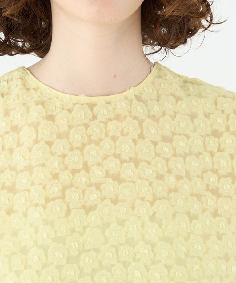 Ballsey「アリッサムカットジャカード バレルヘムブラウス」|シャツ・ブラウス|