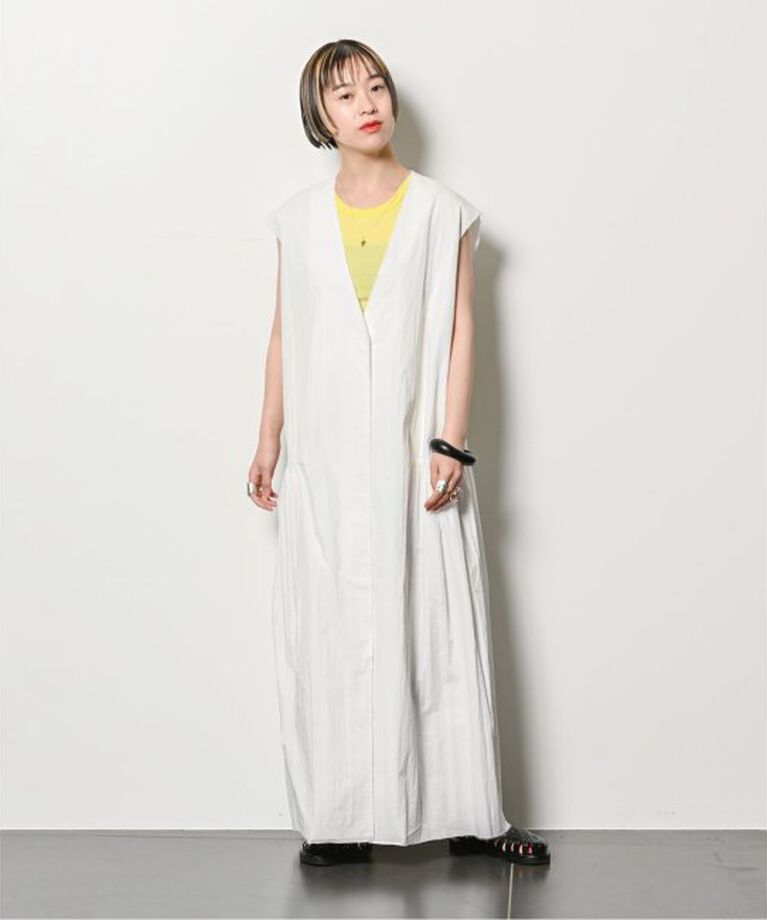  「SIDE GATHER DRESS：ワンピース」|ワンピース|