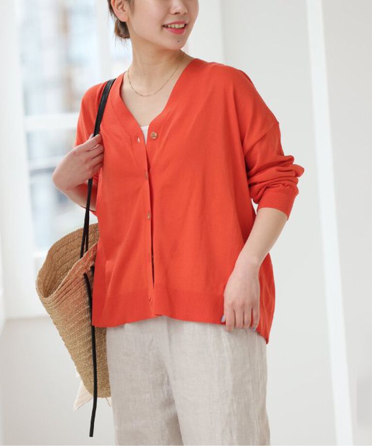 JOURNAL STANDARD relume「【MULTI FUNC+】UVカット / 接触冷感 / ドライタッチカーディガン」|カーディガン|レッド