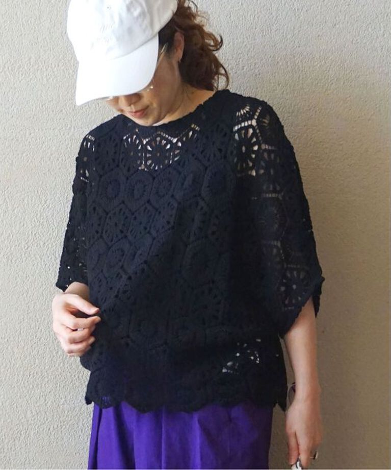 journal standard luxe「レース ブラウス」|シャツ・ブラウス|ブラック