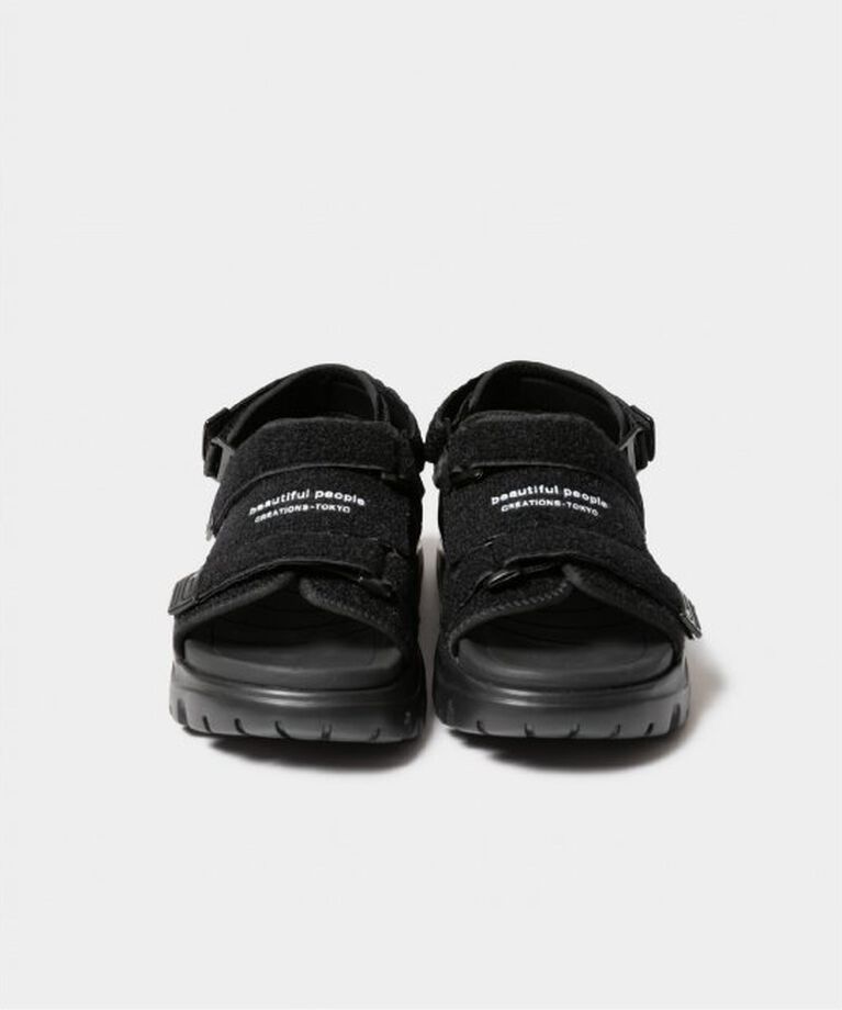 Spick and Span「≪一部店舗+WEB限定≫【beautiful people】 SHAKAxbp chill out ex in mohair pile」|サンダル|