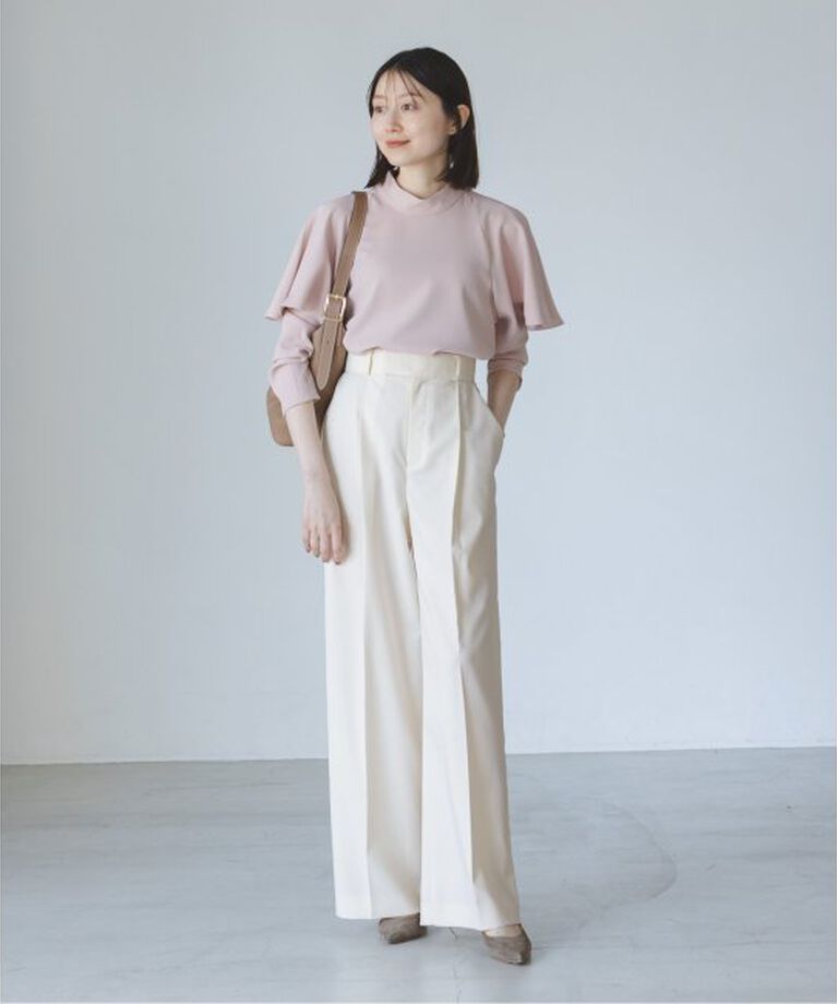 NOBLE「《追加》エステルツイルストレッチスラックスパンツ2」|スラックス|