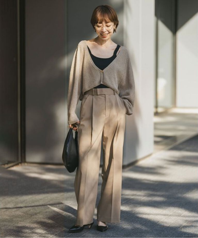 NOBLE「《追加》エステルツイルストレッチスラックスパンツ2」|スラックス|