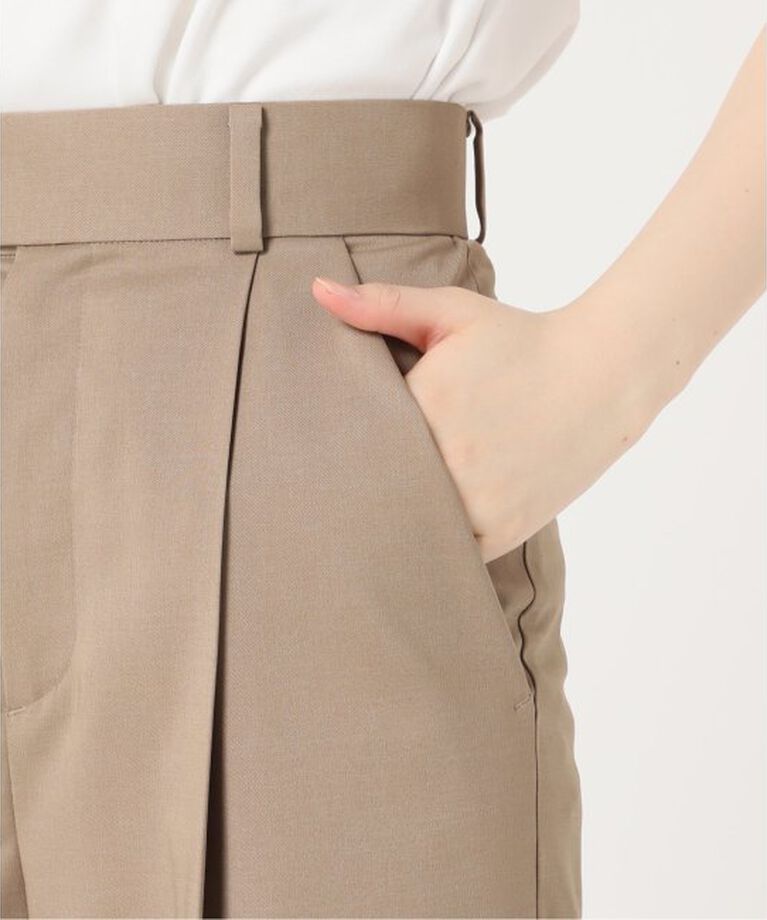 NOBLE「《追加》エステルツイルストレッチスラックスパンツ2」|スラックス|