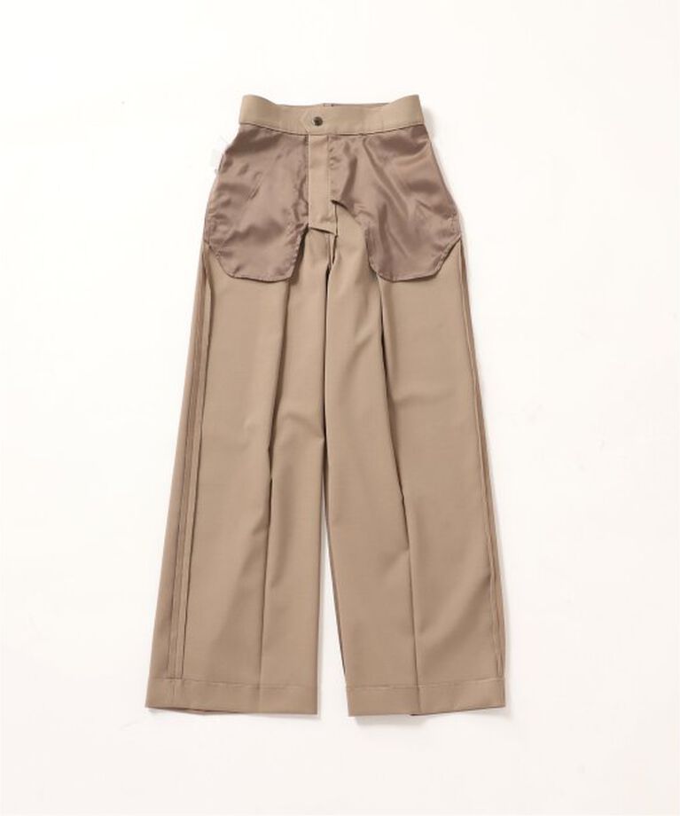 NOBLE「《追加》エステルツイルストレッチスラックスパンツ2」|スラックス|
