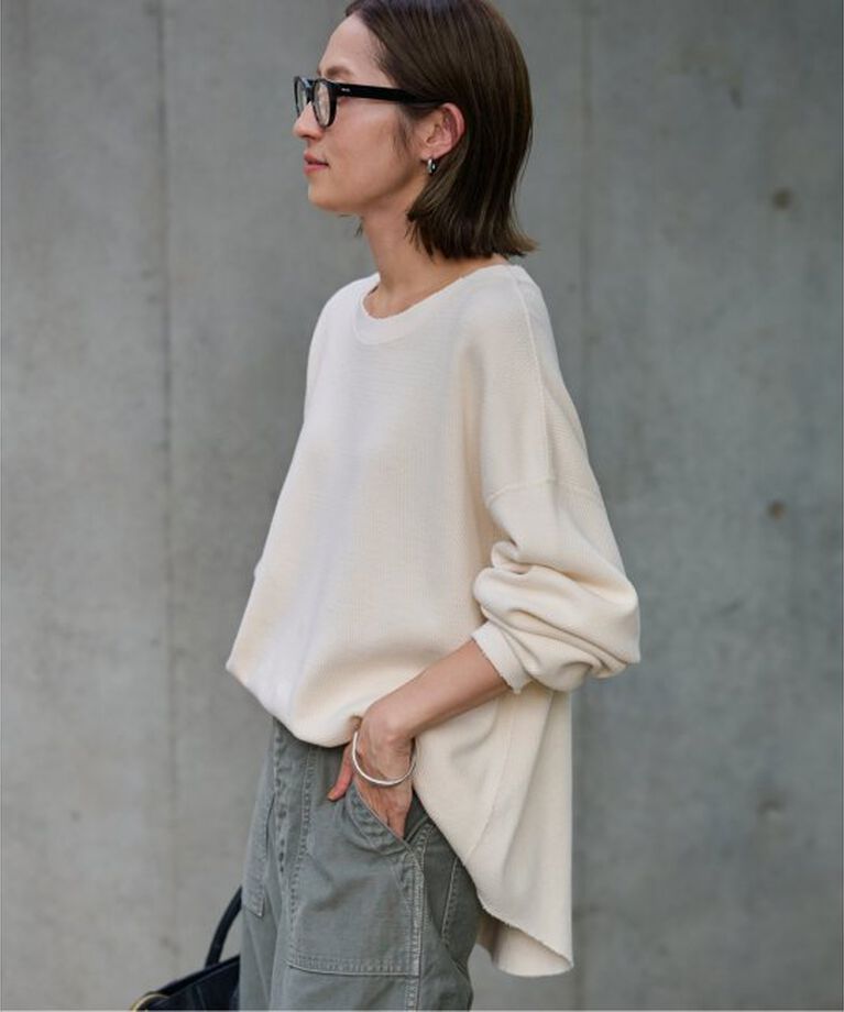 FRAMeWORK「Healthknit/ヘルスニット 別注Thermal king Honeycomb」|Tシャツ・カットソー|ホワイト A