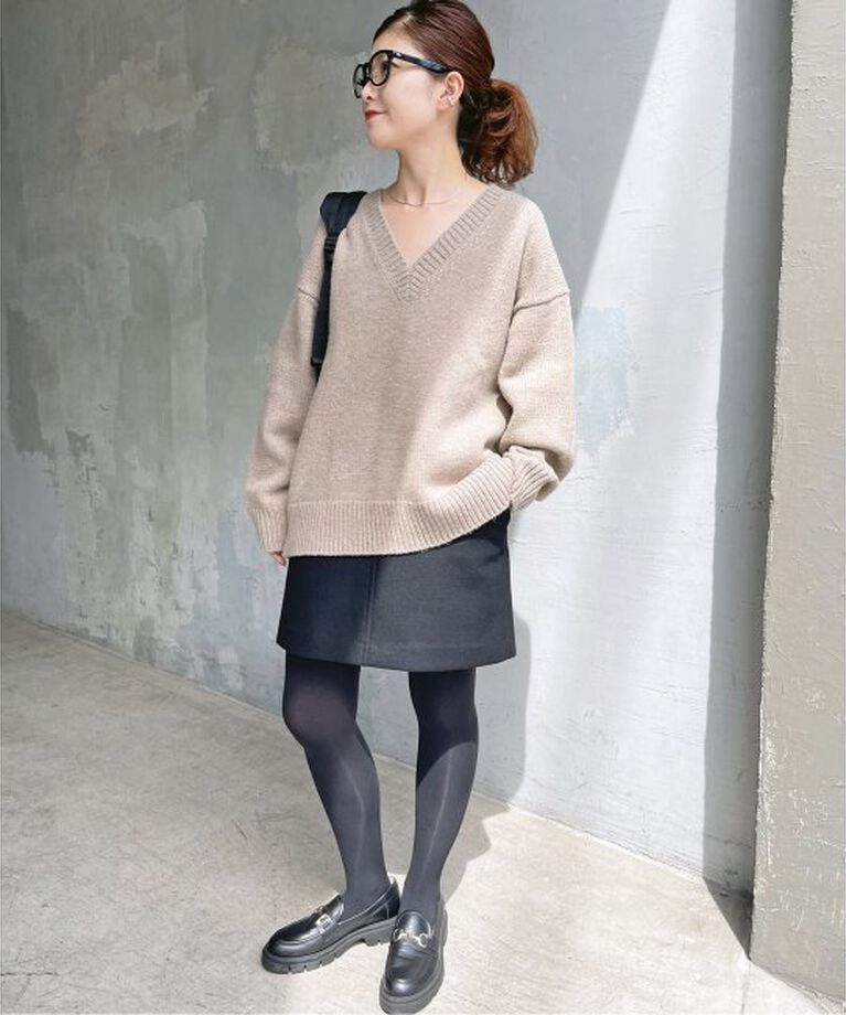 Spick and Span「《追加》メルトンAラインミニスカート」|スカート|