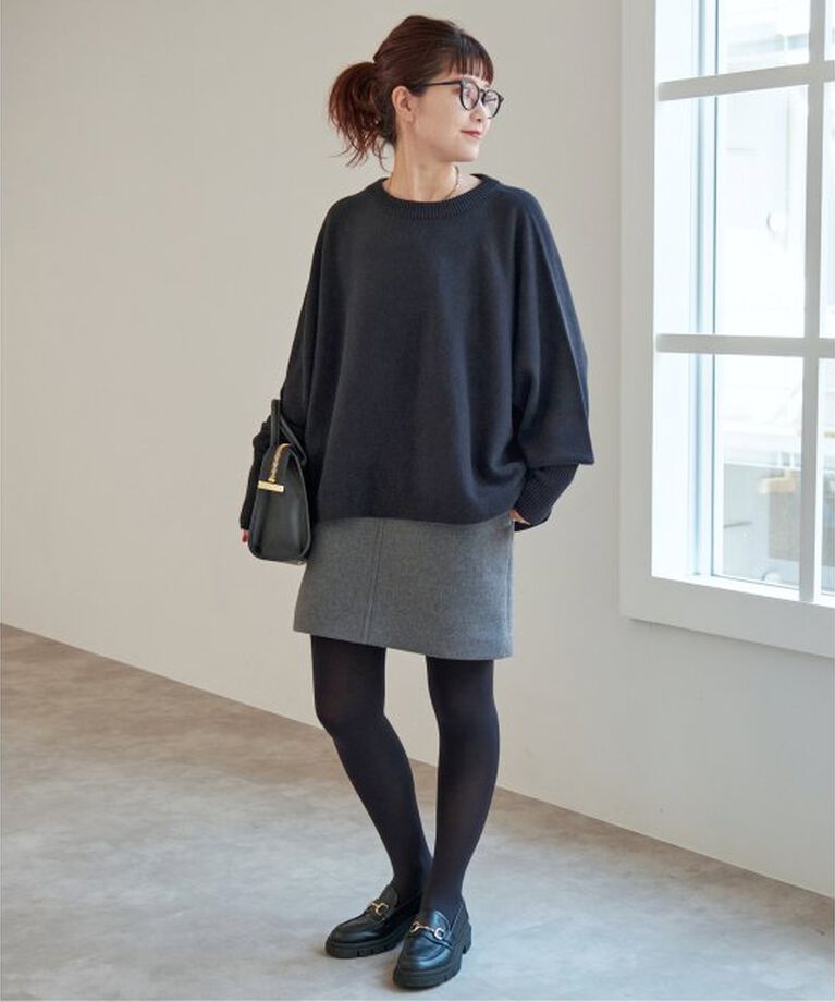 Spick and Span「《追加》メルトンAラインミニスカート」|スカート|
